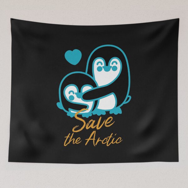Item preview, Save the Arctic, Penguins designed and sold by DiscGolfTees.