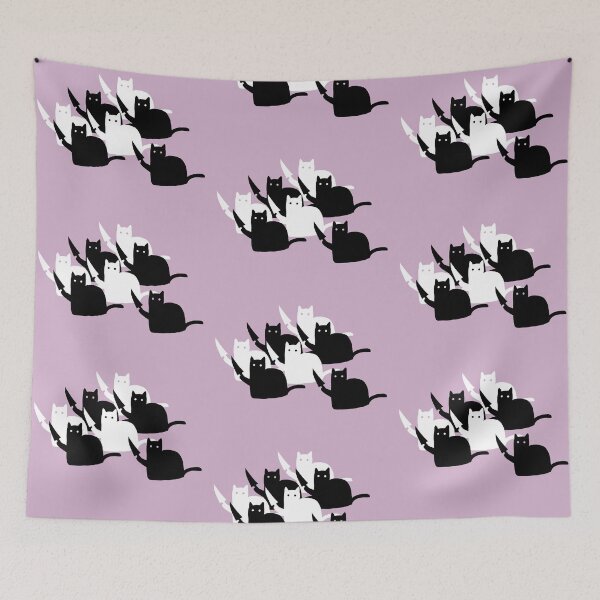 Item preview, Psychopat Cat Gang Threatening With Knives designed and sold by Crimson-Spell.