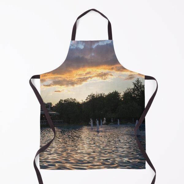 Item preview, Dancing Jets and Waterfront Restaurant - Plovdiv Singing Fountains at Sunset designed and sold by Georgia Mizuleva.