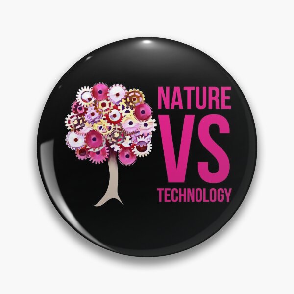 Item preview, nature vs technology. tree. machine designed and sold by doctors-apparel.