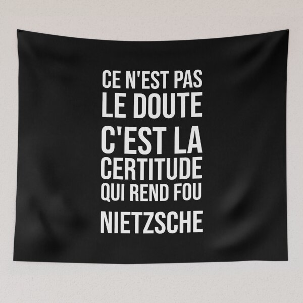Item preview, Certainty - Nietzsche quote designed and sold by Philippe Derungs.
