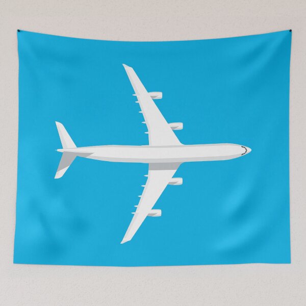 Item preview, A340 Passenger Jet Airliner - Cyan designed and sold by VoodooCircus.