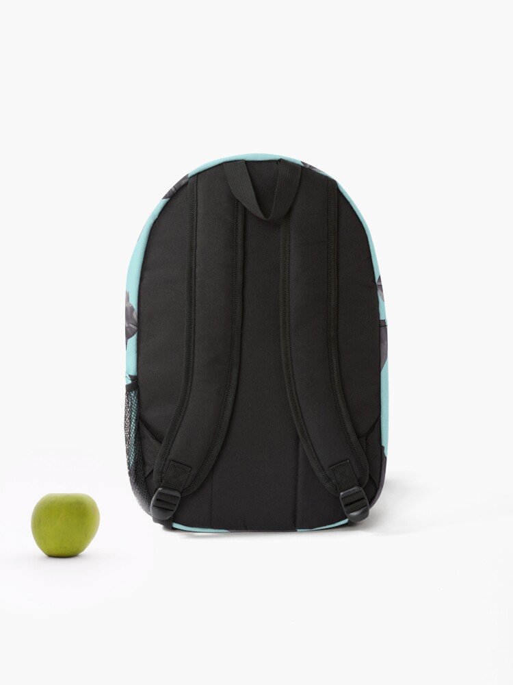 Alternate view of Cute Painted Baby Hippo Swimming - Digital Painting Backpack