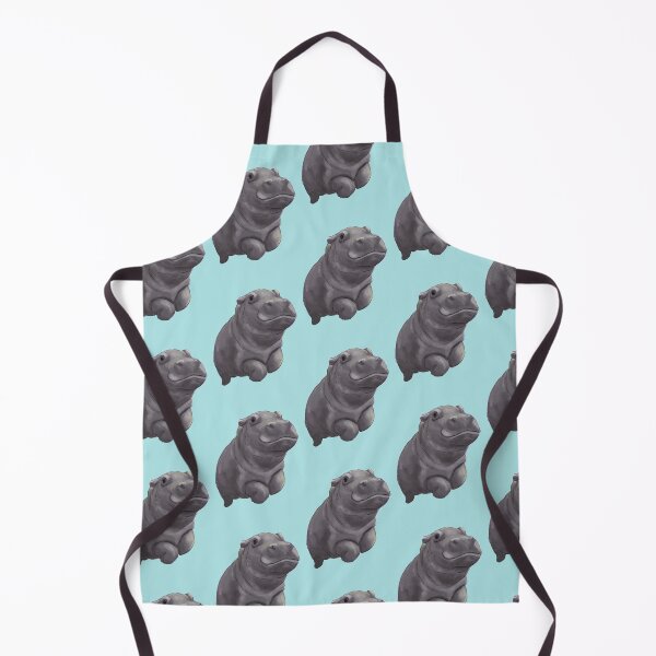 Item preview, Cute Painted Baby Hippo Swimming - Digital Painting designed and sold by stilo29.