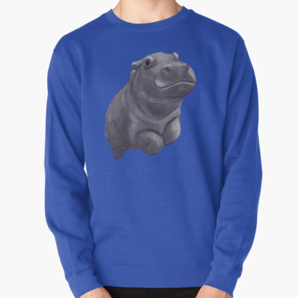 Item preview, Cute Painted Baby Hippo Swimming - Digital Painting designed and sold by stilo29.