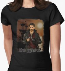 Captain Hook "I'm Hooked" Comic Design Women's Fitted T-Shirt