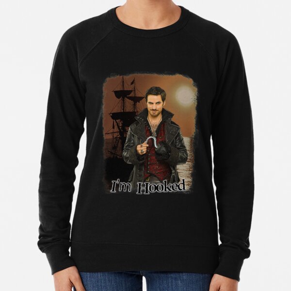 Captain Hook "I'm Hooked" Comic Design Lightweight Sweatshirt