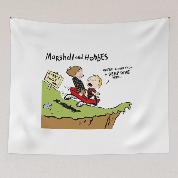 Aperçu de l'œuvre Youre Wrong About T-ShirtMarshall and Hobbes créée et vendue par BloomJacob.