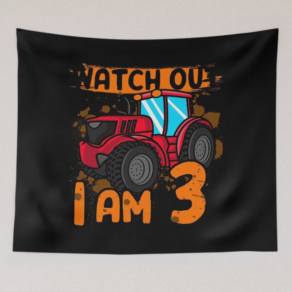 Item preview, Birthday 3 years child tractor farmer present designed and sold by LuminOrb.