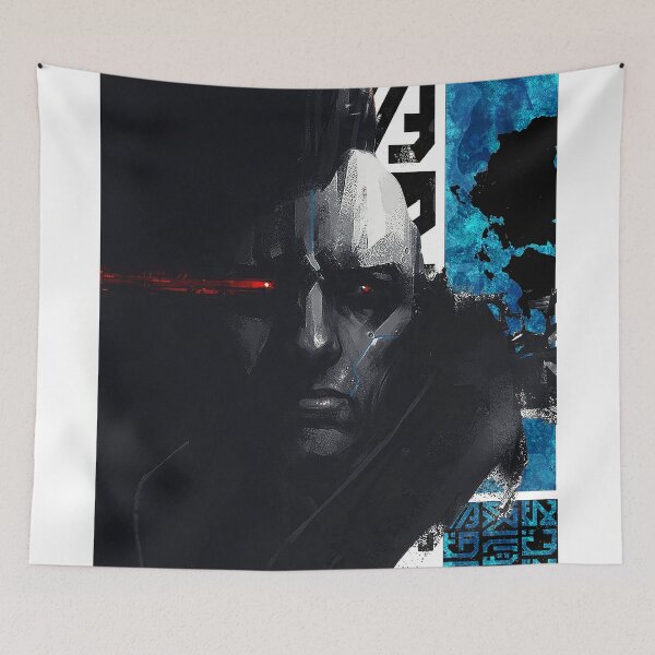 Item preview, Cyberpunk Vaporwave Urban Style Cyborg Warrior designed and sold by OWLvision33.
