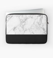 Schwarzer Marmor Laptoptasche