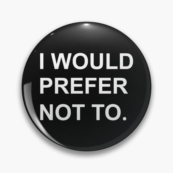 Item preview, Zizek Bartleby T-ShirtI Would prefer not to. (Zizek_Bartleby) designed and sold by BloomJacob.