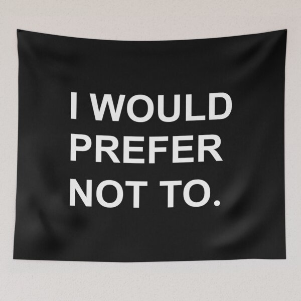 Item preview, Zizek Bartleby T-ShirtI Would prefer not to. (Zizek_Bartleby) designed and sold by BloomJacob.