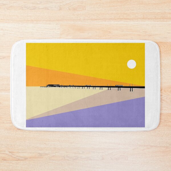 Item preview, Deal Pier Seafront, Kent, Sun Rise, Yellow and Purple designed and sold by OneThreeSix.