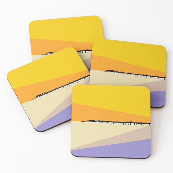 Item preview, Deal Pier Seafront, Kent, Sun Rise, Yellow and Purple designed and sold by OneThreeSix.