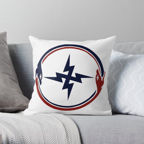 Futurist France Symbol Throw Pillow for Sale by Red Flood Mod