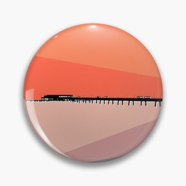 Item preview, Deal Pier Seafront, Kent, Sun Rise, Orange and Grey designed and sold by OneThreeSix.