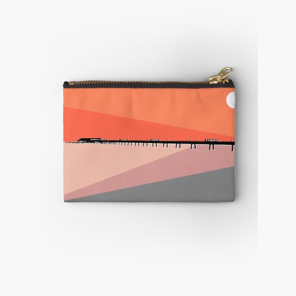Item preview, Deal Pier Seafront, Kent, Sun Rise, Orange and Grey designed and sold by OneThreeSix.