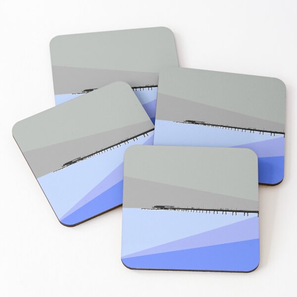 Item preview, Deal Pier Seafront, Kent, Sun Rise, Grey, Blue and Purple designed and sold by OneThreeSix.