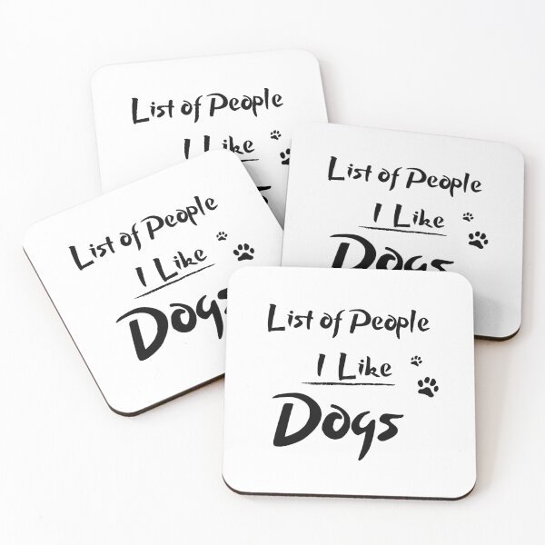 Item preview,  List of People I Like Dogs designed and sold by tarkaittisak.
