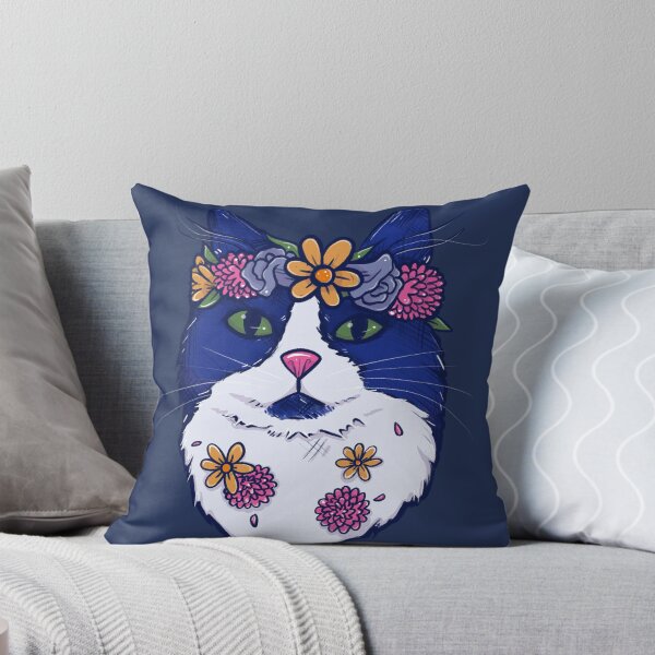 Item preview, Floral Wreath Cat designed and sold by FrictionMaxxing.