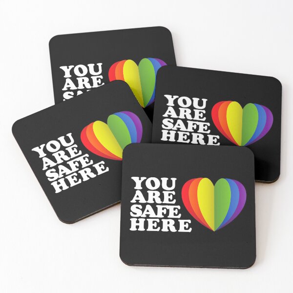 Item preview, LGBTQ Sign Safe Space Ally Flag designed and sold by aronia.