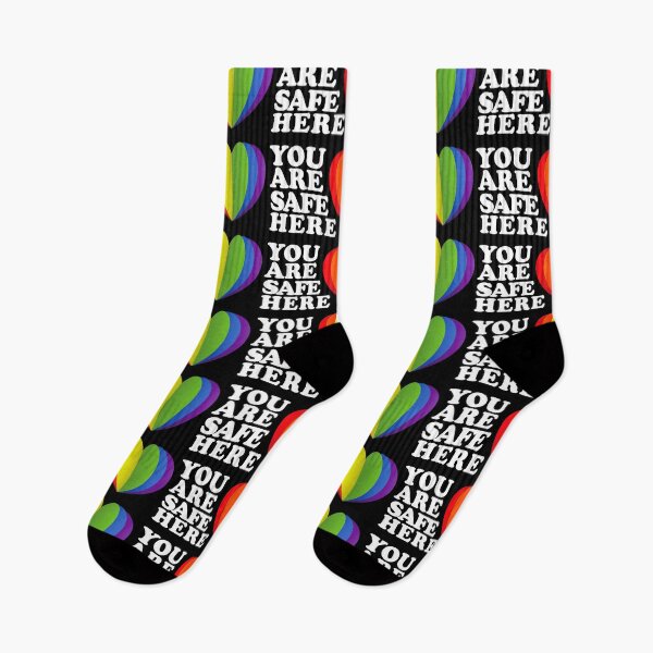 Item preview, LGBTQ Sign Safe Space Ally Flag designed and sold by aronia.