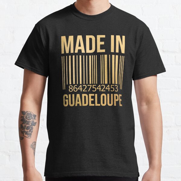 Fabriqué en Guadeloupe en or T-shirt classique