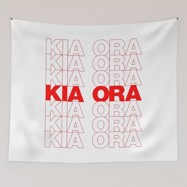 Item preview, Classic Thank You Repeating Pattern - Maori (kia ora) designed and sold by jdotrdot712.