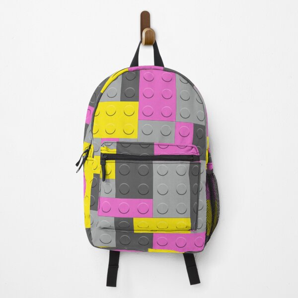 Item preview, Yellow Gray Pink Building Blocks Bricks Master Builder designed and sold by Feeling Artsy.