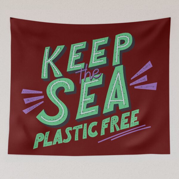 Item preview, Keep The Sea Plastic Free Eco Friendly Husband Wife Friend Gift designed and sold by cattiktoks1718.