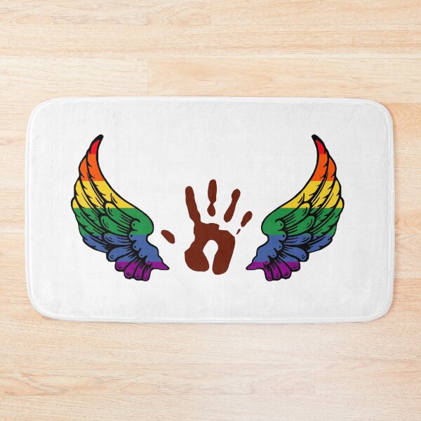 Item preview, destiel rainbow wings and handprint designed and sold by LannisterOnMars.
