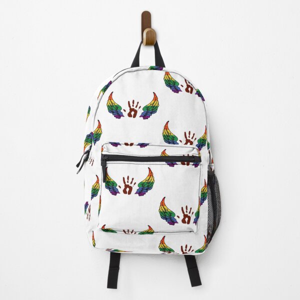 Item preview, destiel rainbow wings and handprint designed and sold by LannisterOnMars.