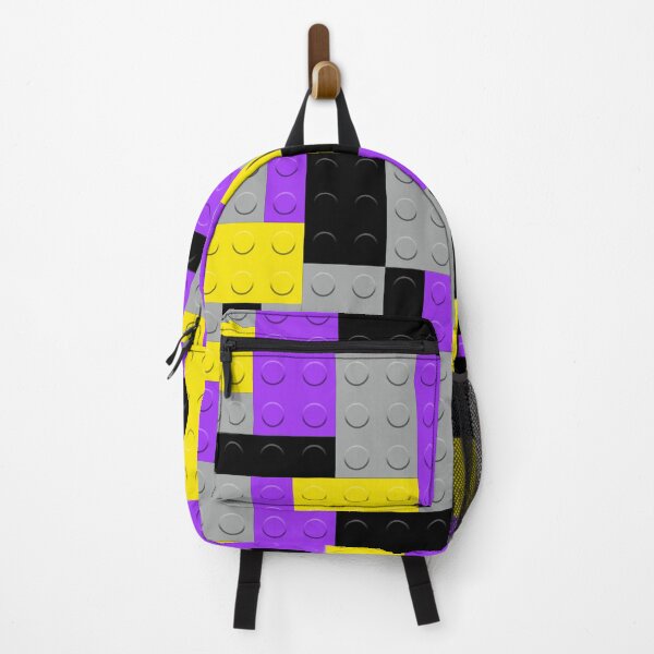 Item preview, Yellow Gray Purple Black Building Blocks Bricks Master Builder designed and sold by Feeling Artsy.