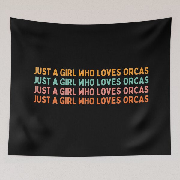 Item preview, Just a girl who loves orcas designed and sold by Shash31.
