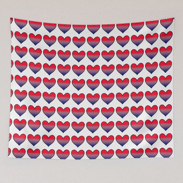 Item preview, Colourful Gradient Hearts || LGBTQ+ (Bisexuality) designed and sold by Moka898.