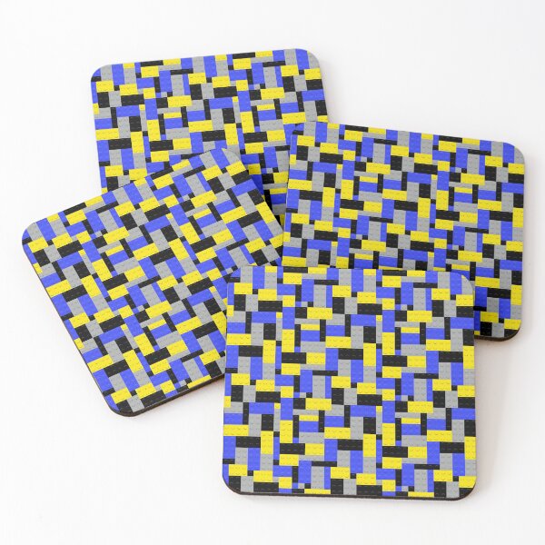 Item preview, Yellow Gray Blue Black  Building Blocks Bricks Master Builder designed and sold by Feeling Artsy.