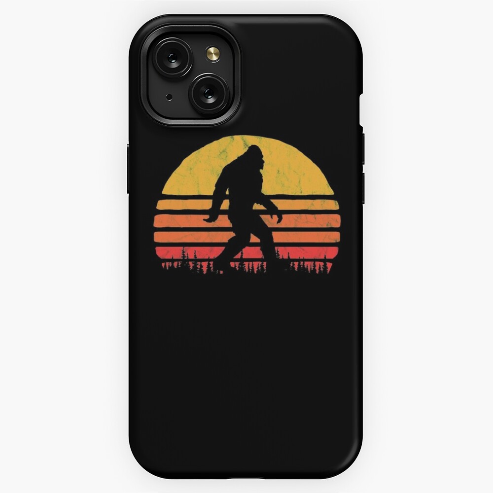 Retro Bigfoot Silhouette Sun Vintage Believe