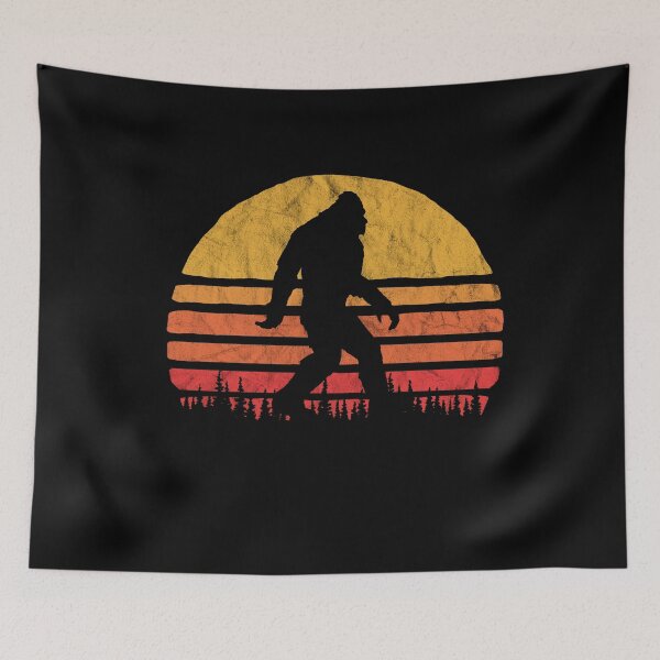 Item preview, Retro Bigfoot Silhouette Sun Vintage  - Believe! designed and sold by giantstepdesign.