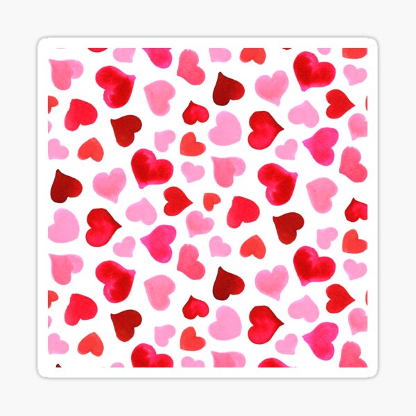 Item preview, Watercolor Hearts designed and sold by Carolina Diaz.