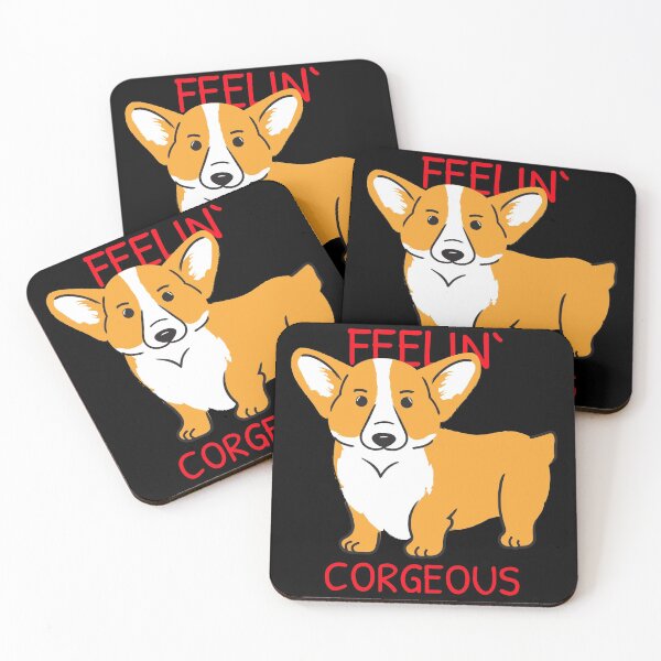Item preview, Feelin Corgeous - Corgi Design Vintage & Minimalist designed and sold by ecdato.