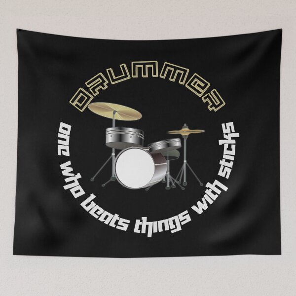 Item preview, Drummer - One Who Beats Things with Sticks Design designed and sold by Paula Helit.