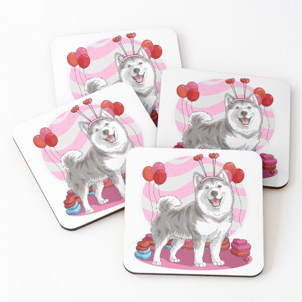 Item preview, Alaskan Malamute Red Heart Valentines Day designed and sold by Nosek1ng.
