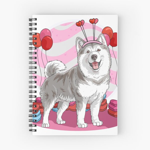 Item preview, Alaskan Malamute Red Heart Valentines Day designed and sold by Nosek1ng.