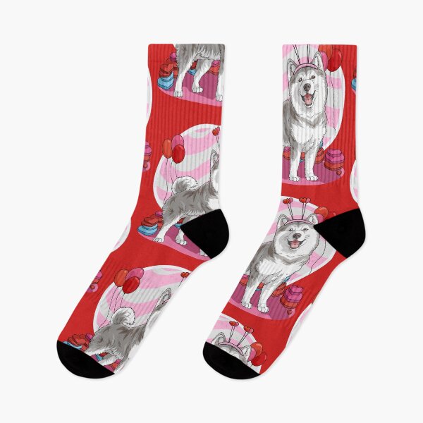 Item preview, Alaskan Malamute Red Heart Valentines Day designed and sold by Nosek1ng.