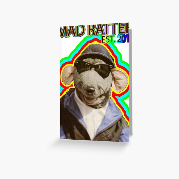 Roland Rat - Sunnies [Rainbow Stroke] Design Greeting Card
