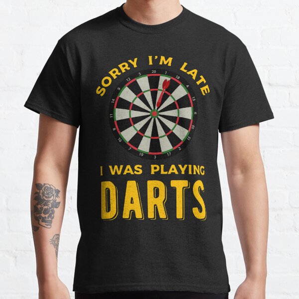 DARTBOARD LOGO WOMENS T SHIRT VAN GERWEN LOVE DARTS DART FAN GIFT PRESENT