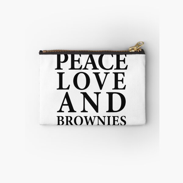 Item preview, PEACE LOVE AND BROWNIES designed and sold by FLASHOP.