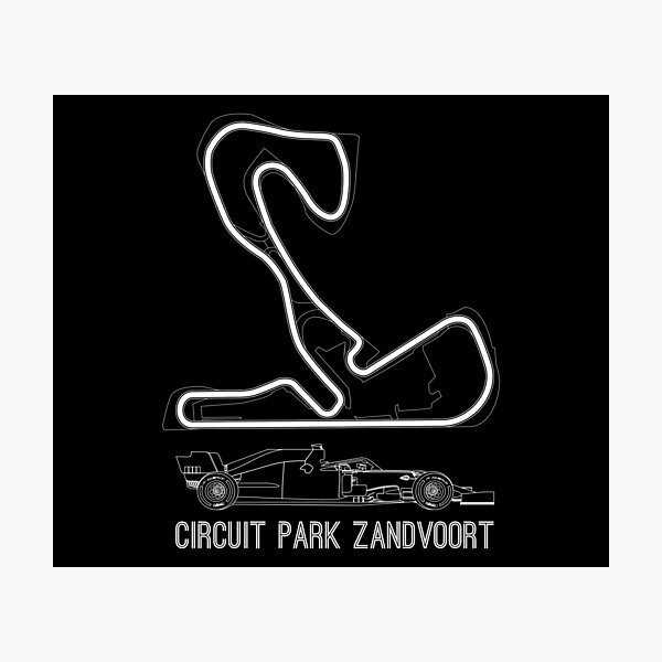 Item preview, Zandvoort Circuit GP Map designed and sold by Mariel  Toigo.