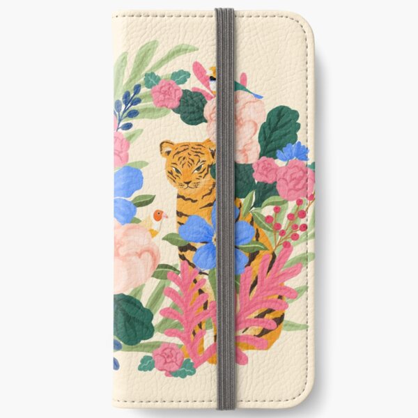 Botanical Tiger iPhone Wallet